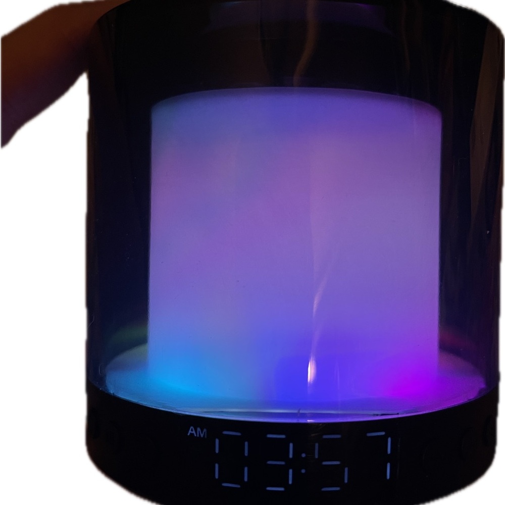 Portable Colorful Wireless Charging Alarm Clock Speaker! MAKE AN OFFER! Bundle - Picture 4 of 8